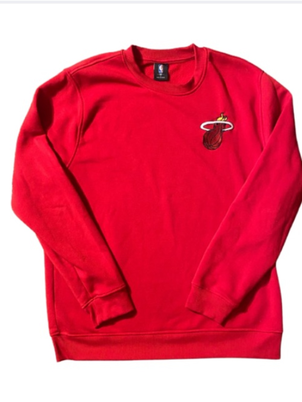 NBA Red Miami Heat Crewneck Sweatshirt